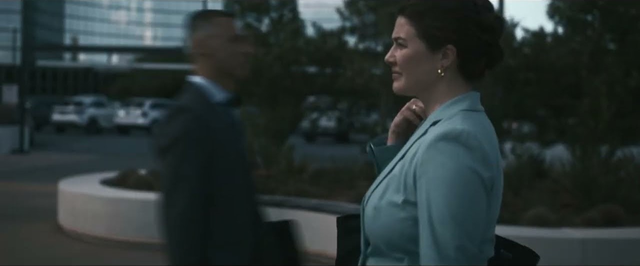 a person in a blue suit