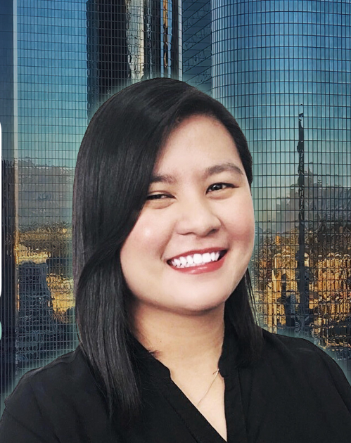 a person smiling at the camera