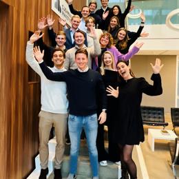 a group of people posing for a photo