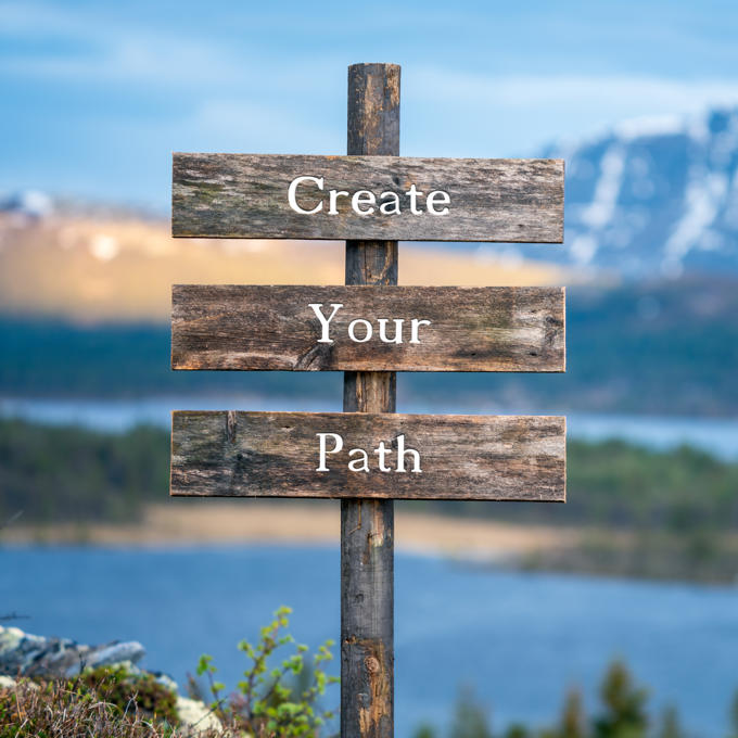 a sign with text on it