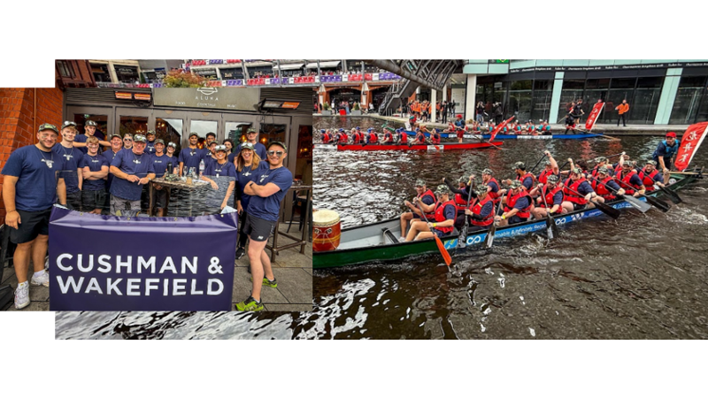 a group of people in a boat