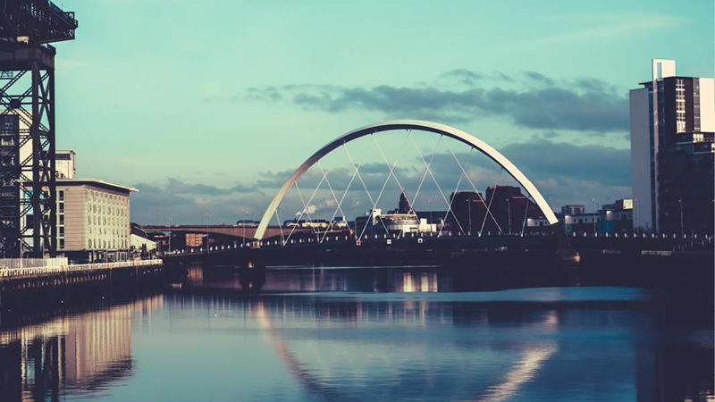 a bridge over a body of water