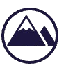 El logo de una montaña