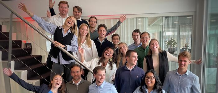 a group of people posing for a photo