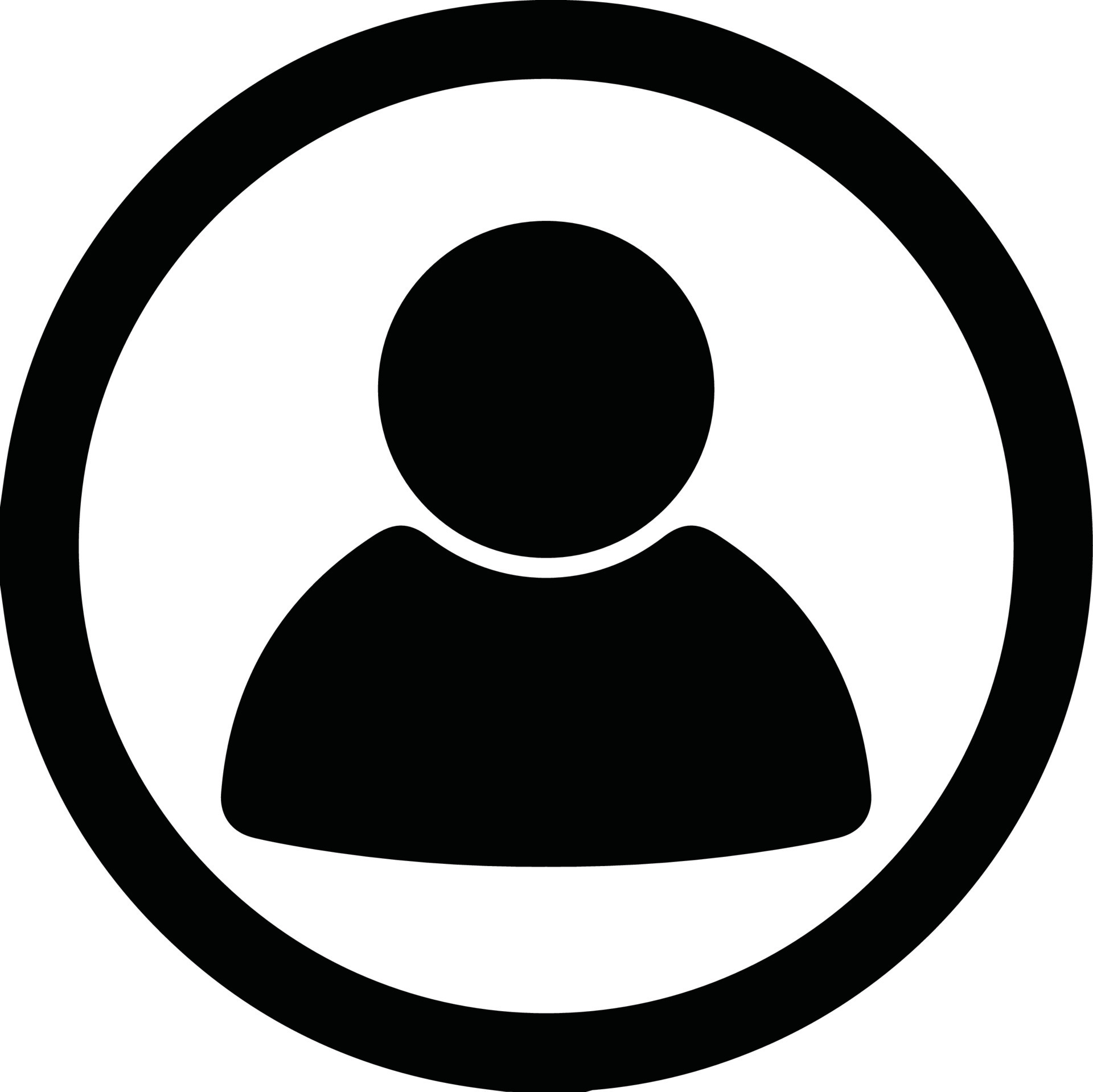 un cercle noir et blanc avec une personne à l’intérieur