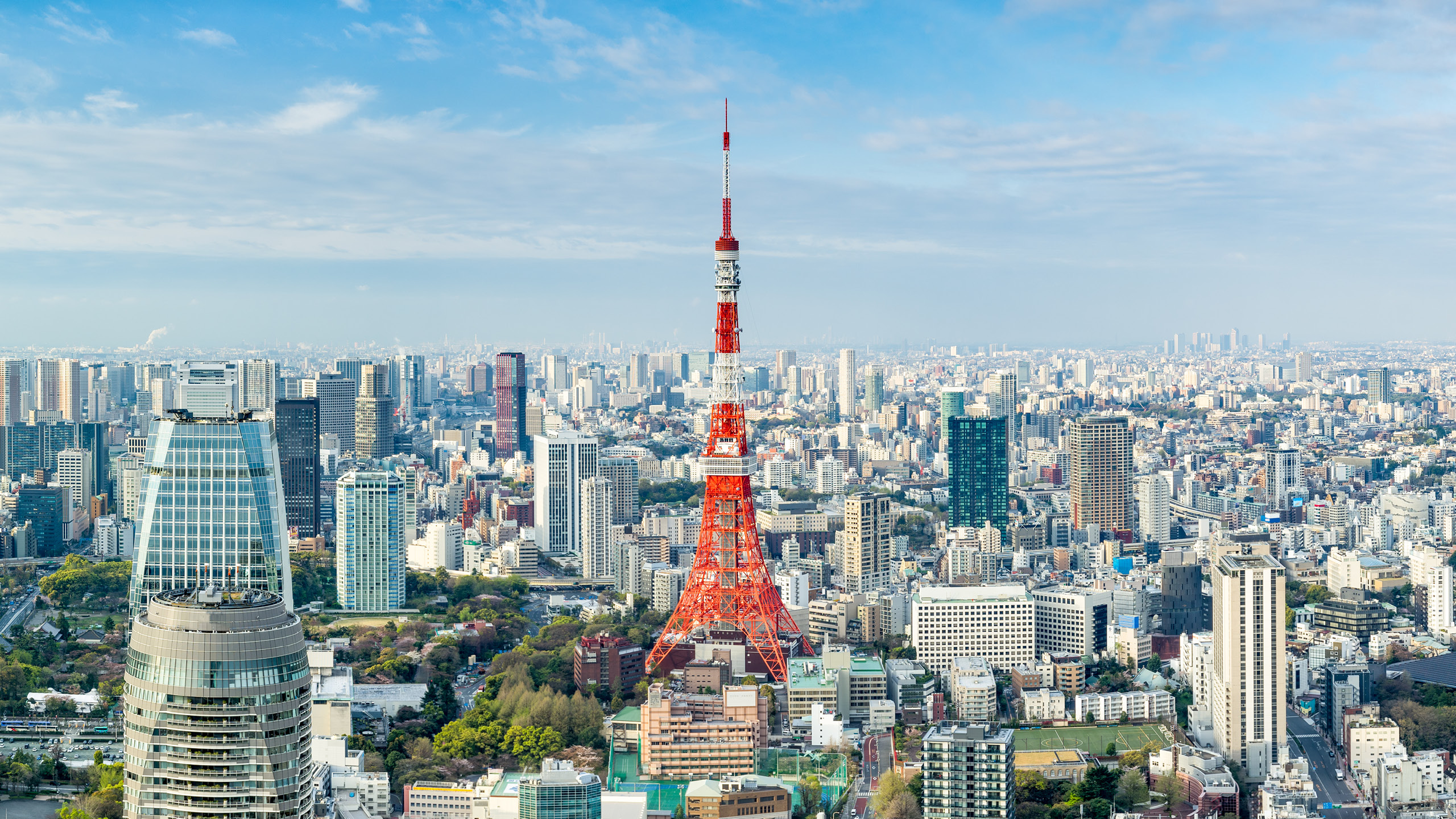 a red and white tower in Tokyo Tower